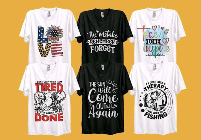 do amazing typography tshirt design