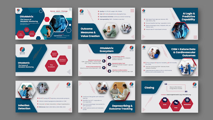 design modern prezi or powerpoint templates and presentation