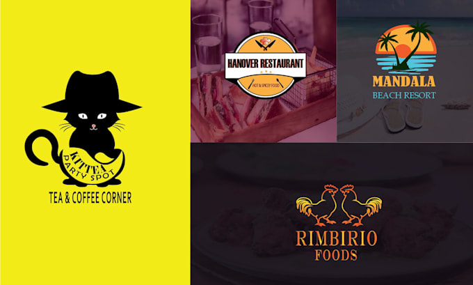 design restaurant, food and coffee shop logo