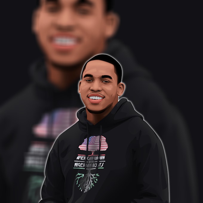 draw cartoon portrait from your photo in 12 hours