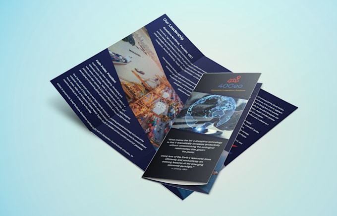design a creative minimalist brochures