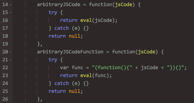 write javascript code from null