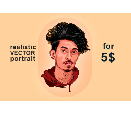 do illustrate realistic vector portrait