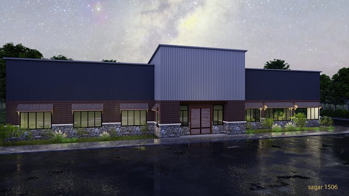 develop architectural design,realistic image render,3d model