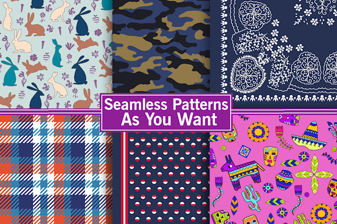 do seamless patterns design for textile fabric