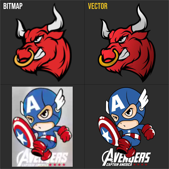 redraw your logo or image into clean vector format