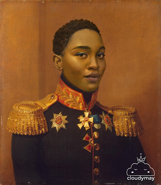 make a custom royal historical portrait of you for gift