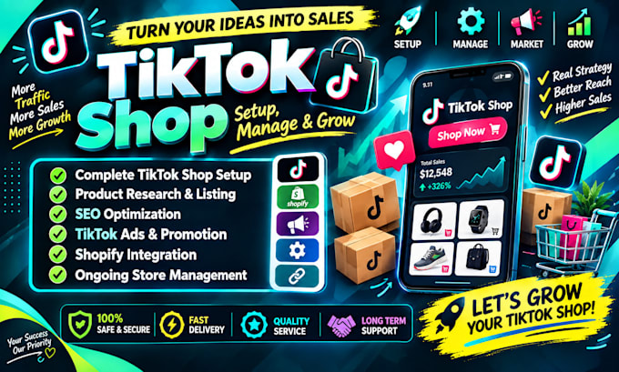 setup tik tok shop fix tiktok dropshipping tiktok shop marketing tiktok shop ads