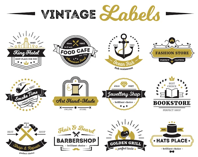 design your vintage retro logo
