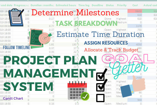 create project plan timeline schedule gantt chart