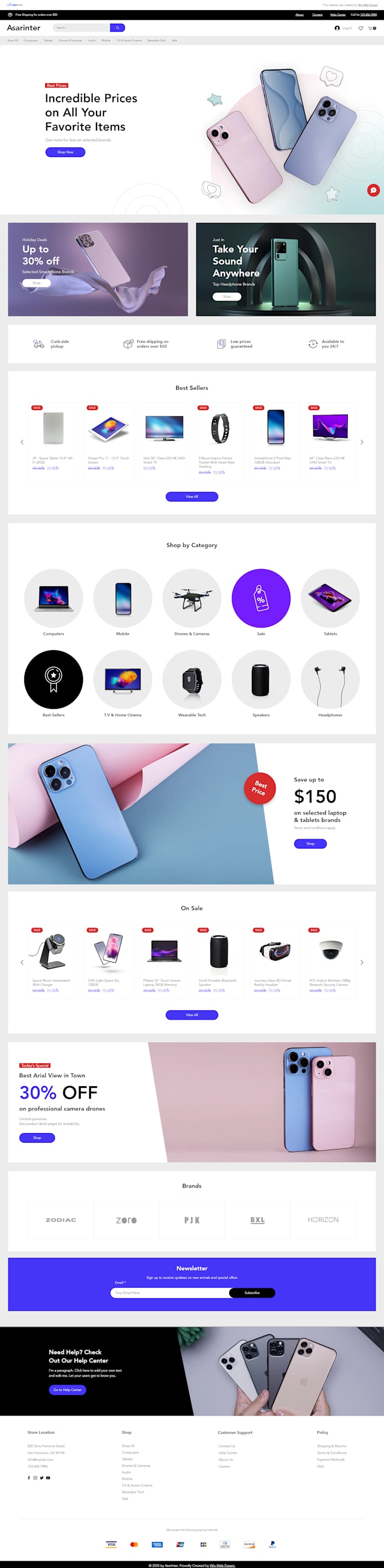 do wix website design, wix website redesign and wix landing page