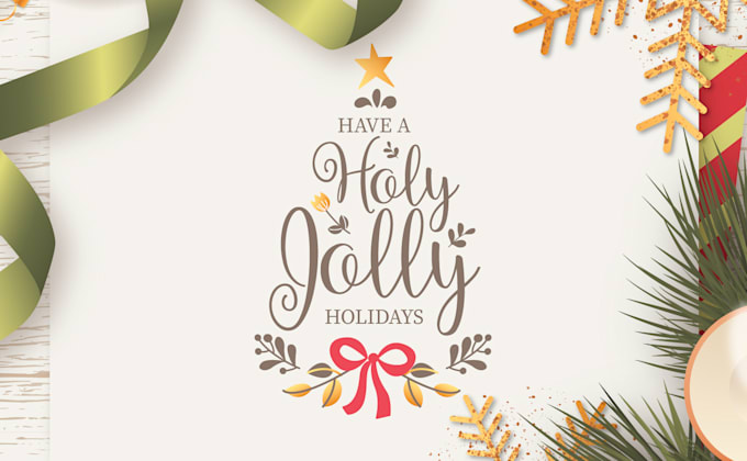 do a catchy holiday logo design