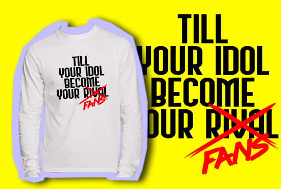 make custom typography tshirt design for your clothing brand