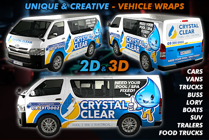do perfect car wrap, truck wrap, van wrap, or trailer wrap design