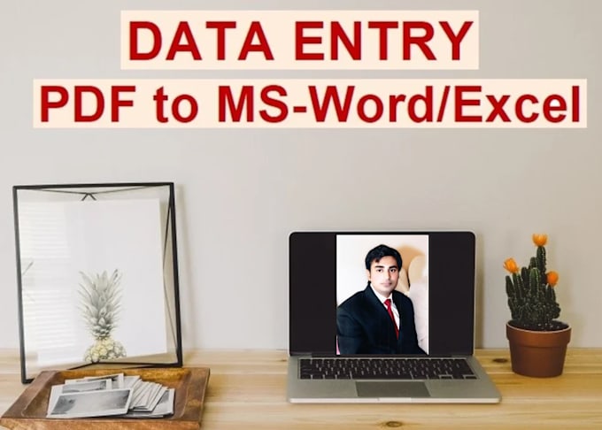 do data entry, web research, convert pdf to word, ms, excel data entry