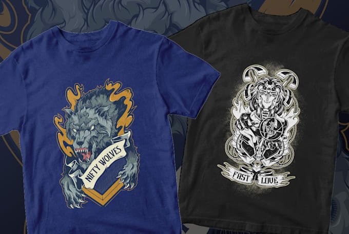 create detailed merch vector art illustration