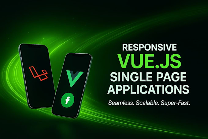 build responsive vue js single page applications