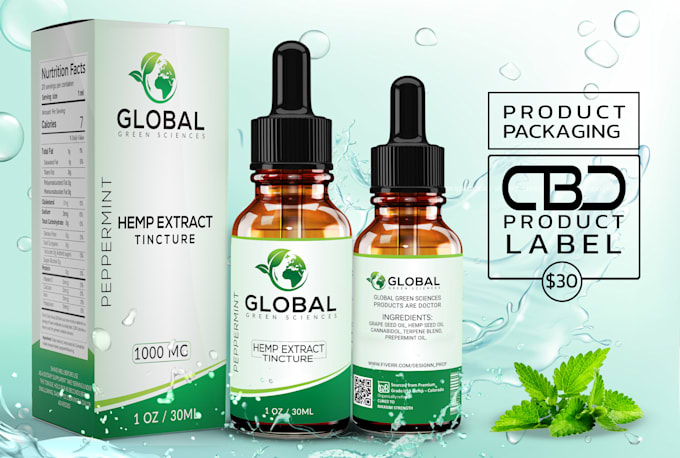 do product label design, cbd label and packaging design
