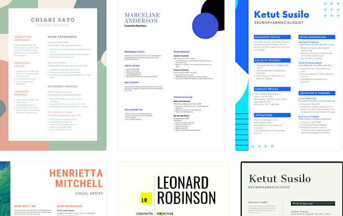 design a custom resume and CV design