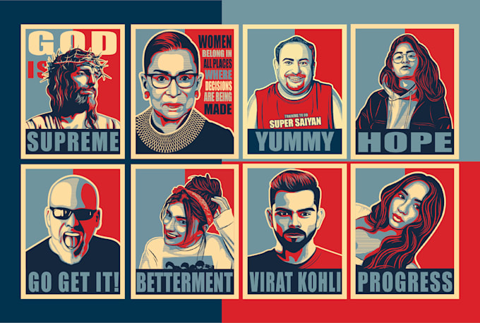 make a stunning obama hope poster from your potrait