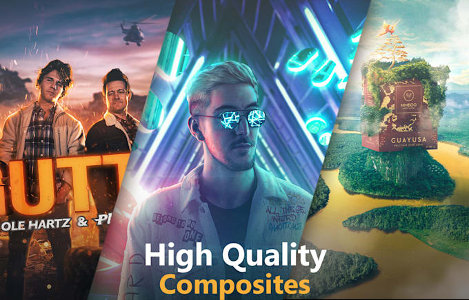 do high end photo manipulation and composition in photoshop