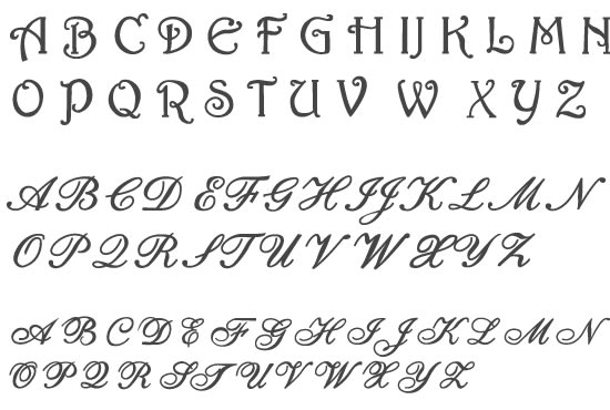 custom font design, lettering, and signature font