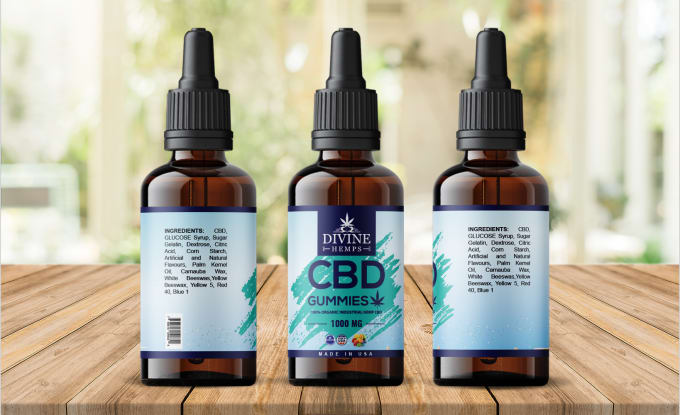 make a cbd label design and a product label design