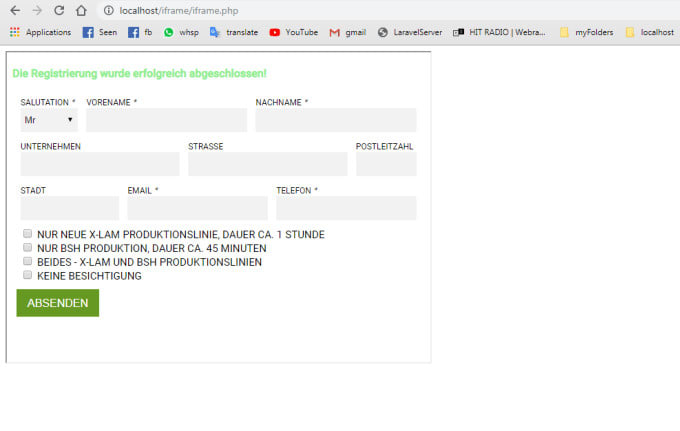 Create html css contact us form with sending a mail by Noman_4 | Fiverr