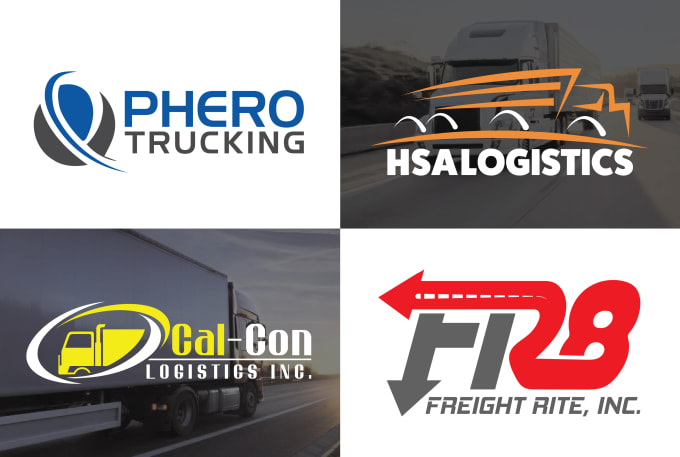 Do creative transportation freight logistics trucking logo by ...