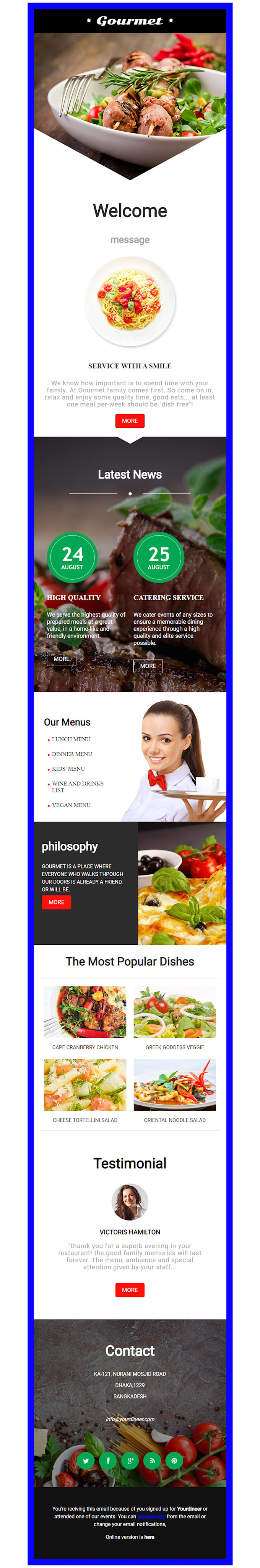 convert PSD to responsive HTML email template