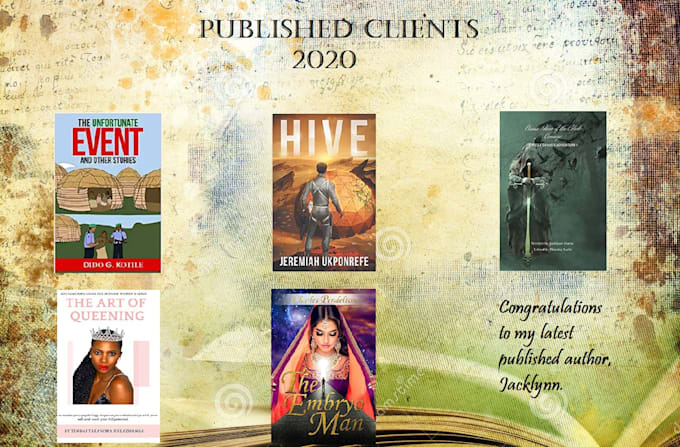 edit your book and provide developmental feedback