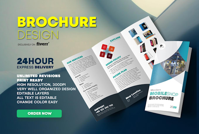 design elegant business brochure in 24 hours