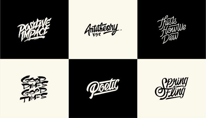 design a custom hand lettering logo
