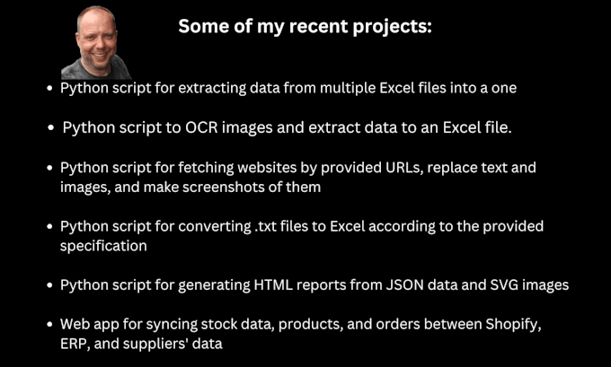 create python scripts for API XML json database and data automation