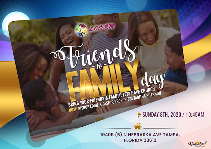 create a beautiful church flyer or poster