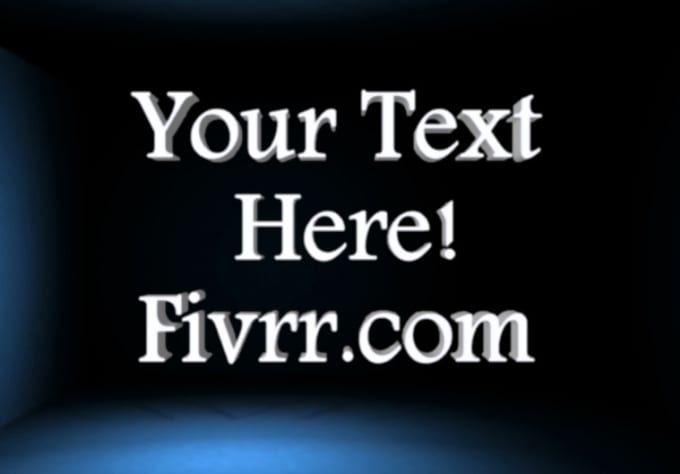 Make You A 3d Box With Moving Lights And Your Text By Logan43267