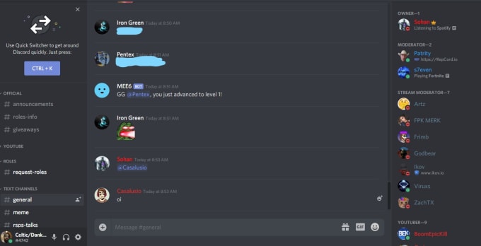 Discord server creation and design by Dirtaay_austin