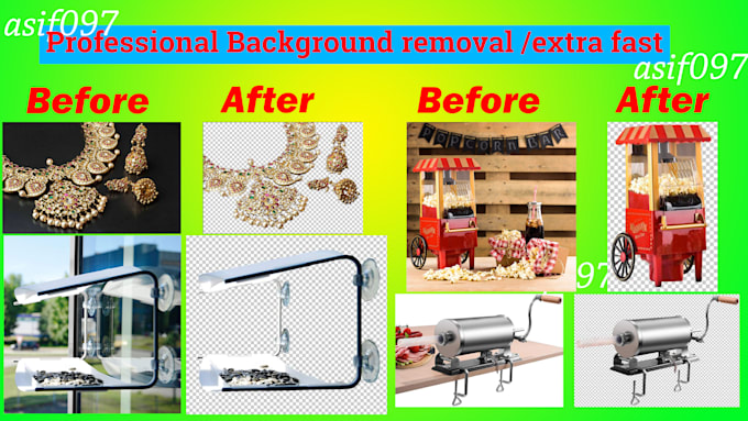 do any photoshop work professionally and background removal