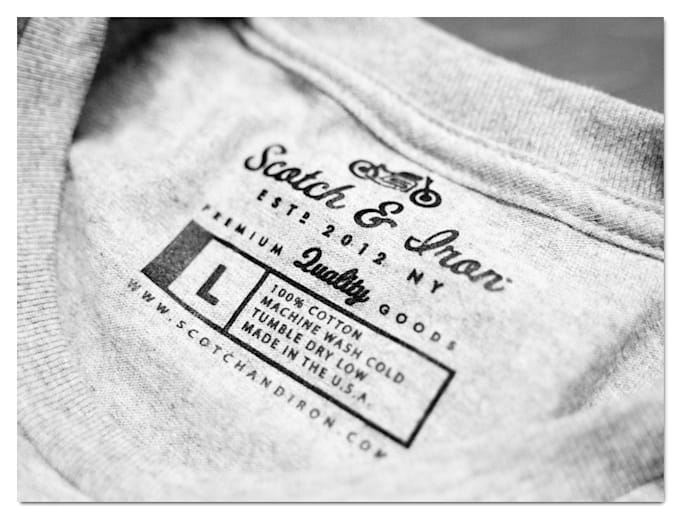 create shirt inside label design for printful