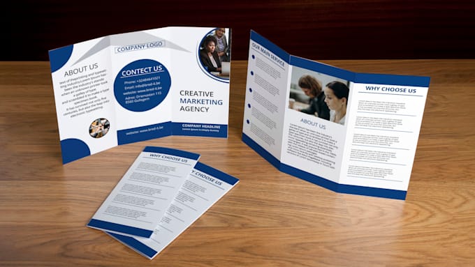 Professionally design unique and awesome bifold trifold brochure Professionally design unique and awesome bifold trifold brochure