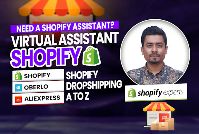 do shopify website design, shopify redesign, manage shopify dropshipping store