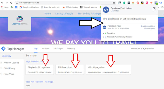 setup facebook pixel, catalog, remarketing for custom events
