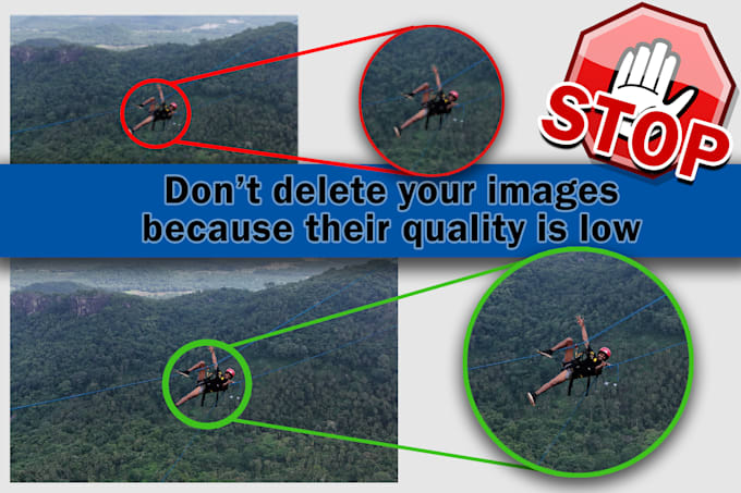 upscale, upsize and increase the resolution of your image