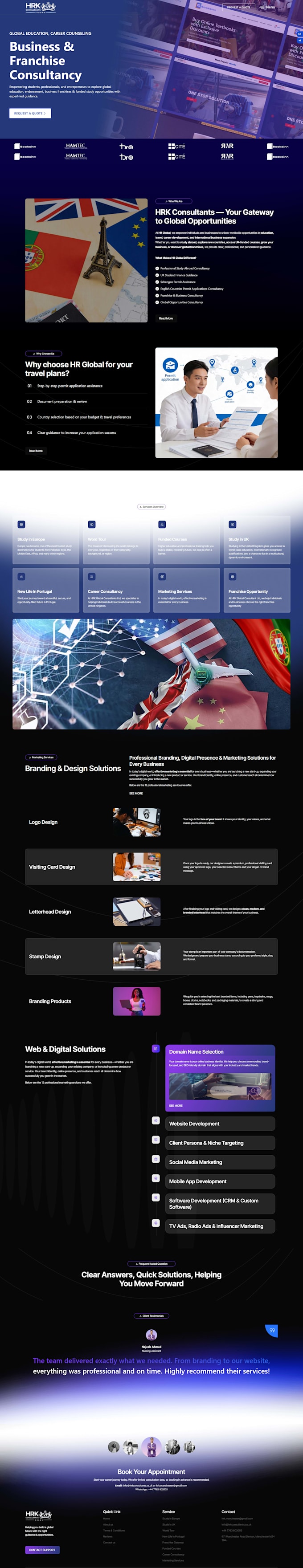 develop custom business websites
