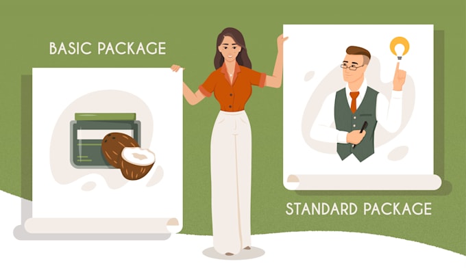 draw a modern flat illustration for your website or app