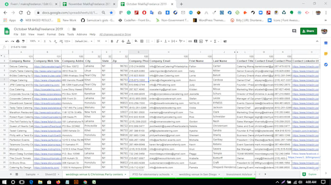 b2b lead generation email list web research web scraping data mining data entry