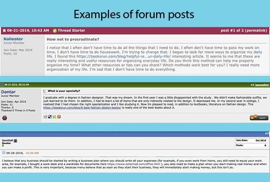 manually submit your link to forums and blogs