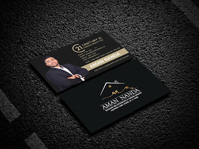 design premium, luxury real estate business card