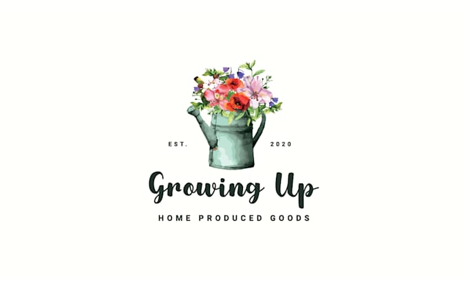 design beautiful watercolor logo