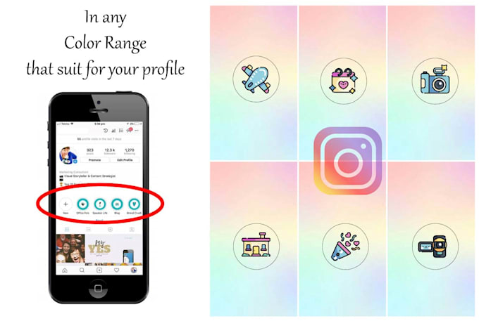 design unique instagram story highlights
